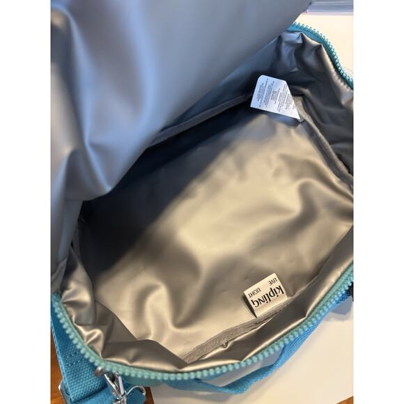 Kipling Ermy Insulated Lunch Bag Polyamide Aqua NWT $69 - Picture 7 of 7